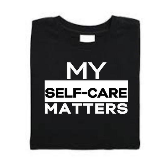 My Self-Care Matters Black & White Tee