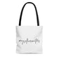 Self-Care Carrying Bag White #myselfcarematters