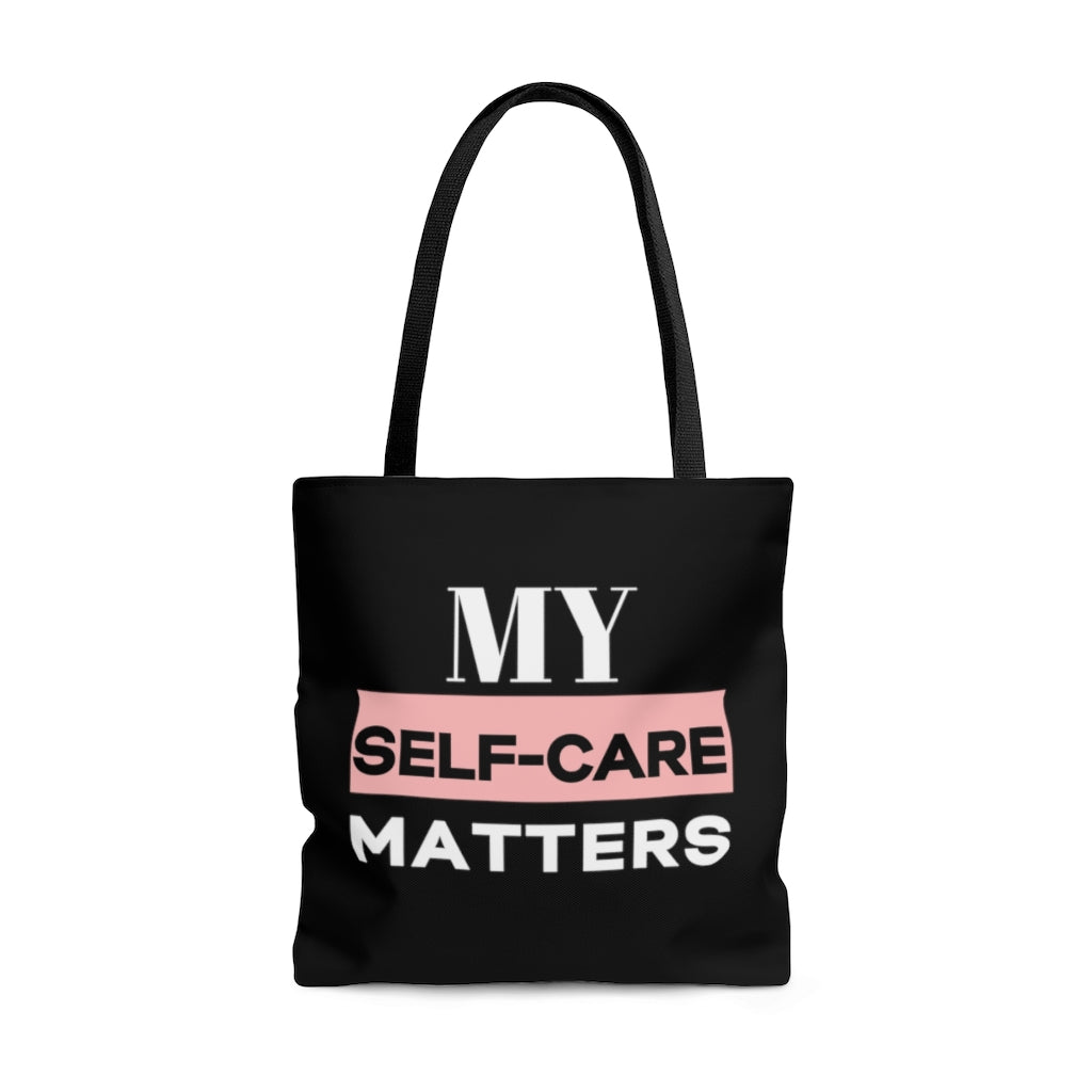 Self-Care Carrying Bag Black, White & Pink #myselfcarematters