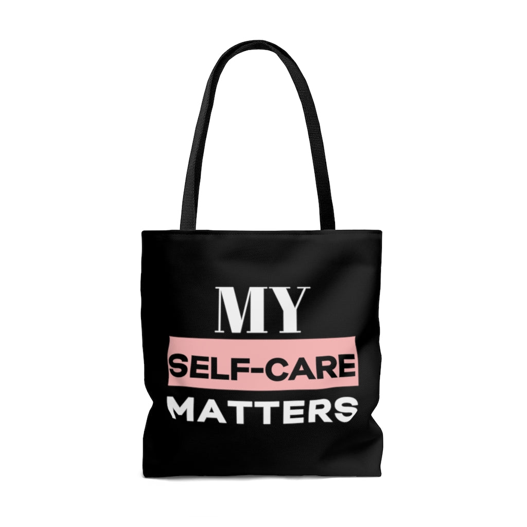 Self-Care Carrying Bag Black, White & Pink #myselfcarematters
